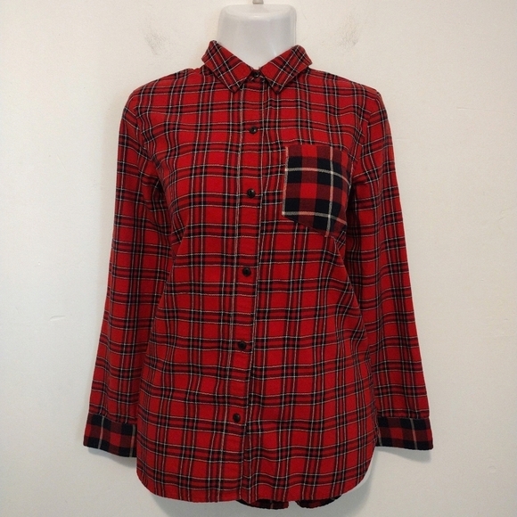 Madewell - Ex Boyfriend Mixed Plaid Patchwork Shirt - Picture 3 of 16